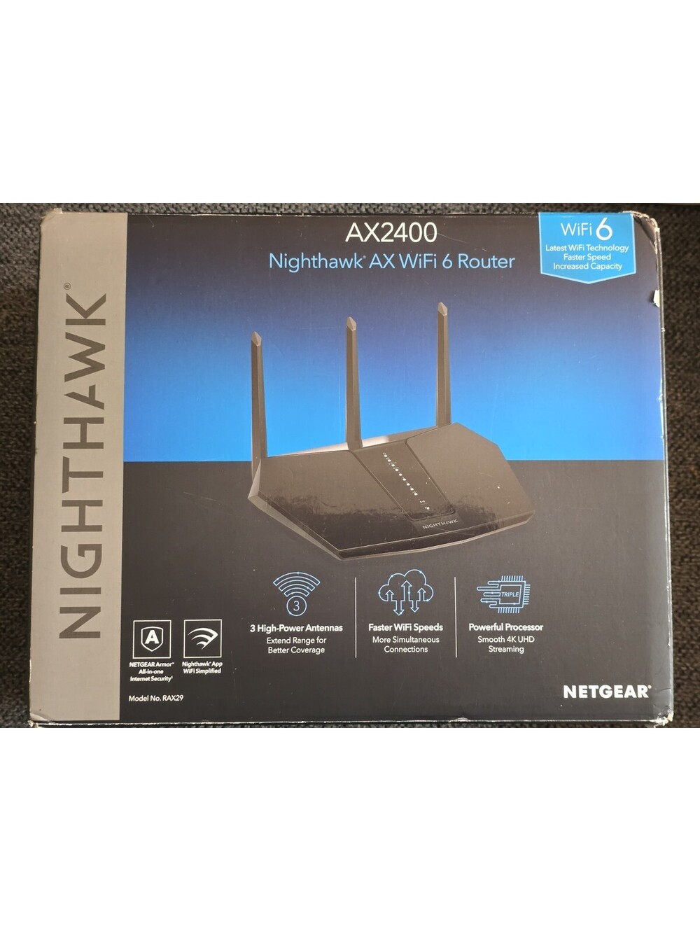 Netgear Nighthawk AX2400 5-Stream WiFi 6 Router